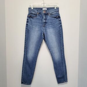 LOFT Jeans Women's 6 Blue Modern High Waist Skinny Ankle Casual Stretch Denim 28